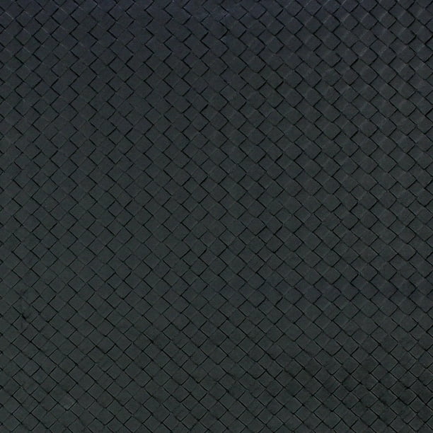 Berkshire Home Basket Weave Black 54" Faux Leather Fabric