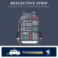 thumbnail image 5 of FORMRS Unisex School Backpack 17" Student Travel Bag with Laptop Compartment, Red Abstract Geometric, 5 of 7
