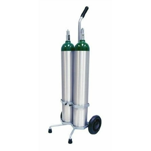 Dual Oxygen Cylinder Cart