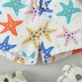 thumbnail image 6 of TOOYOU Boys Shorts Baby Kids Swim Trunks Sport Shorts Summer Casual Elastic Waist Shorts Sea Star Printed Beach Pants Size 6-12 Months , White, 6 of 6