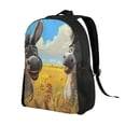 thumbnail image 2 of Disketp Funny Countryside Donkey Mochila Unisex de Apertura Lateral Completa, Mochila para Laptop para Escuela, Trabajo y Viajes, 2 of 8