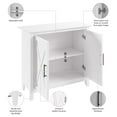 thumbnail image 4 of Key West Small Storage Cabinet with Doors in Pure White Oak - Engineered Wood, 4 of 6