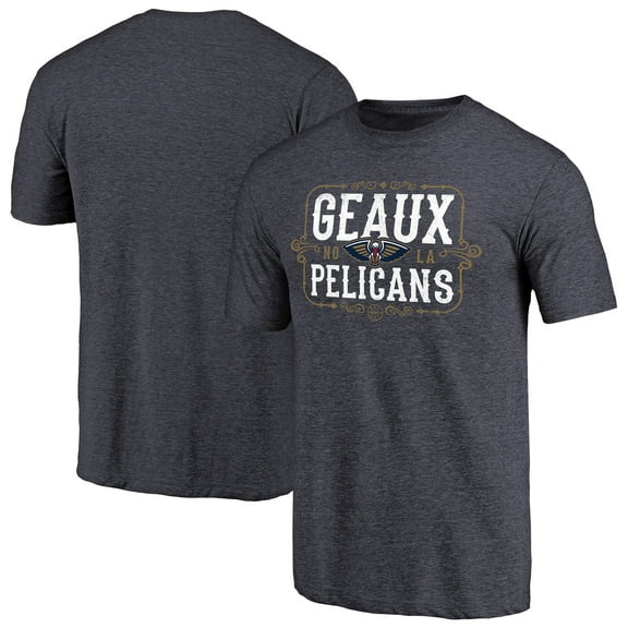 Men's Navy New Orleans Pelicans Geaux Pelicans Hometown Collection Tri-Blend T-Shirt