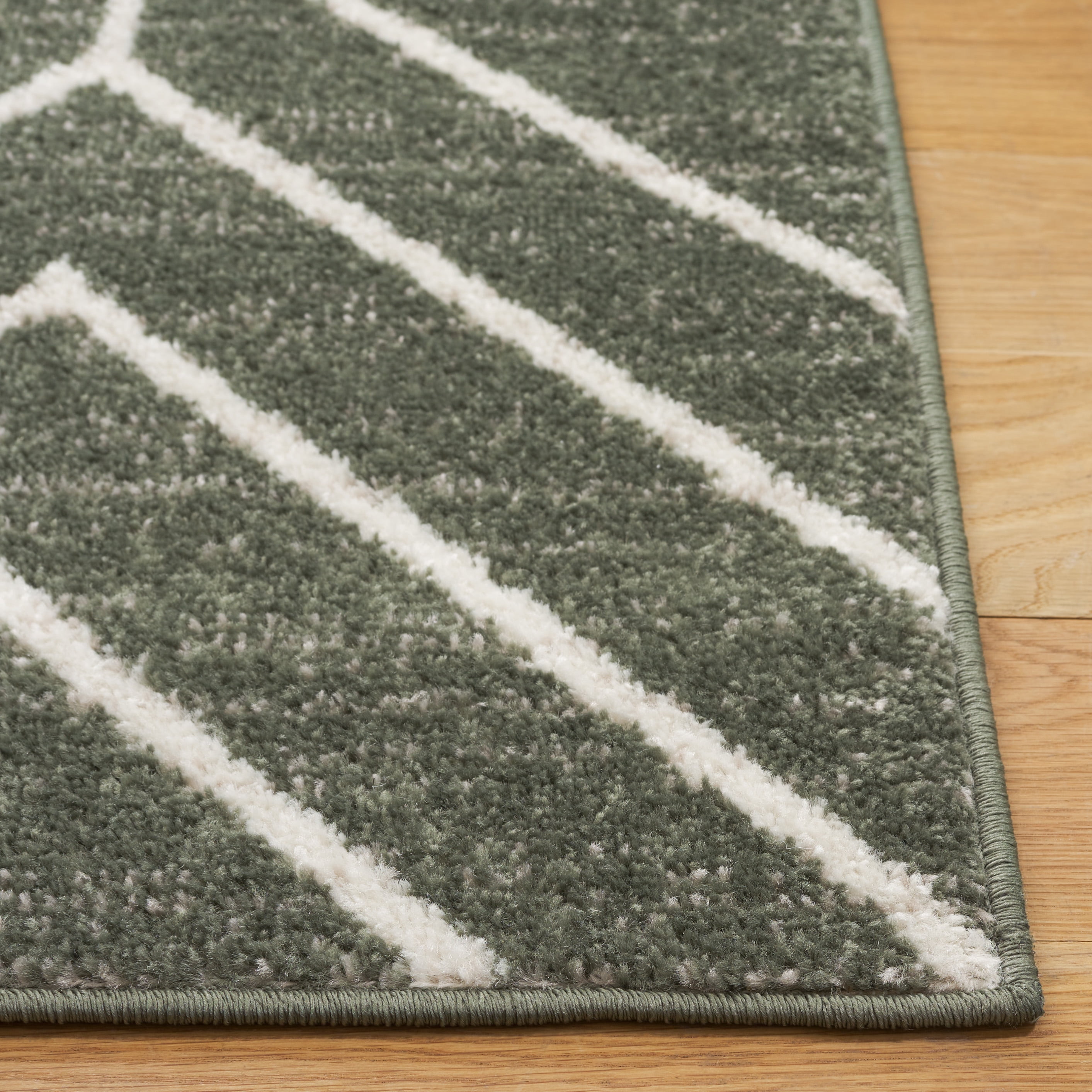 Safavieh Adirondack Caitriona Geometric Squares Area Rug, Dark Green/Ivory, 8' x 8' Square