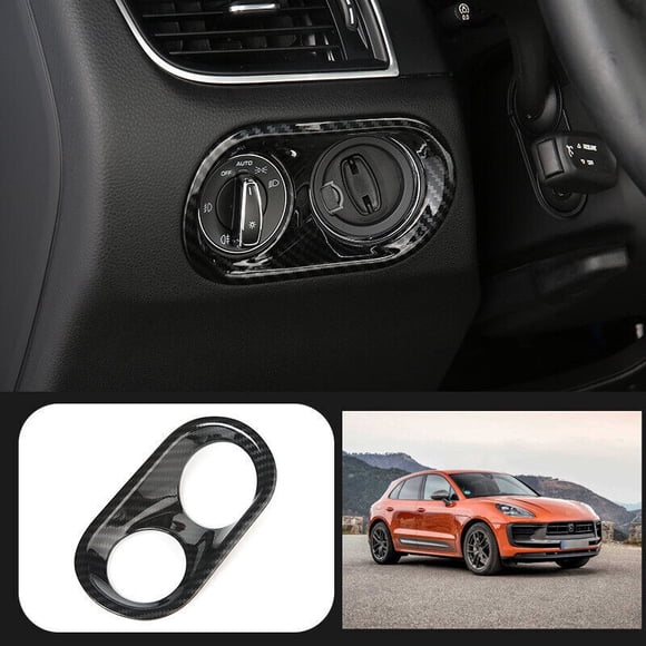 for Porsche Macan 2015 - 2023 Carbon Fiber Functional Headlight Control Button F for Ram e -