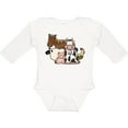 thumbnail image 3 of Inktastic Cute Horse, Sheep, Cow, Pig, and Rooster Farm Animals Boys or Girls Long Sleeve Baby Bodysuit, 3 of 5