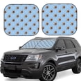 thumbnail image 6 of Kdxio Brown French Bulldog Print 2-Piece Sun Shade Front Windshield - Foldable Car Front Window Sunshades For Most Sedans Suv Truck, 6 of 6