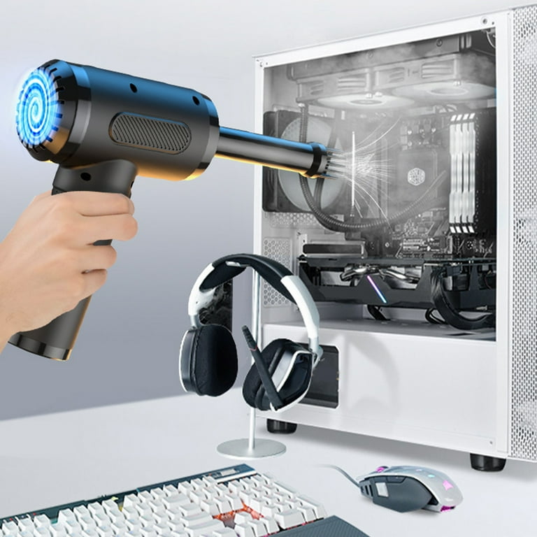 Xoopla Compressed Air Duster, Computer Electric Air Duster With Led Light, Rechargeable Cordless