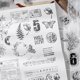 thumbnail image 5 of Sello Estándar Sellos Transparentes Texto Tabla Silicona para Tarjetas Diarios Planificadores, 5 of 9
