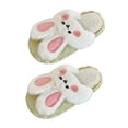 thumbnail image 2 of Cute Rabbit Cotton Slippers Plush Soft Warm Removable Washable Winter Slipper for Home, 2 of 8