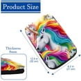 thumbnail image 4 of Unicorn Soft Comfortable Furry Printed Car Armrest Pad Armrest Accessories Car Armrest Cover 12.5x8.2 Inch, 4 of 6
