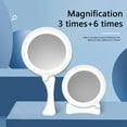 thumbnail image 4 of CNKOO Magnifying Glass with Light 500mah Rechargeable Lighted Magnifying Glass Foldable 3X +6X LED Reading Magnifier 17 LED Light Magnifying Glass for Elderly Reading, 4 of 11