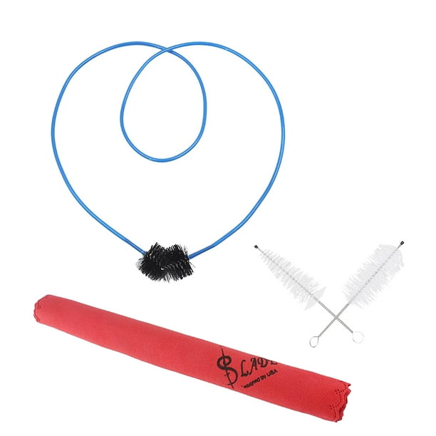 Paño de Limpieza Cepillo de Boquilla Kit de Limpiador Trompeta Flexible Sunnimix Kit de limpieza de trompetas