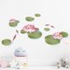thumbnail image 4 of Adhesivo de pared creativo flores hojas loto decoración de pared extraíble TUNC Sencillez, 4 of 5