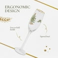 thumbnail image 6 of Spode Christmas Tree Gold 8.5oz Champagne Flutes (Set of 4) - Gold Rimmed Glasses, Festive Holiday Drinkware for Christmas Dinner, Wedding Gifts - Classic Holiday Glassware for Wine & Minosas, 6 of 7
