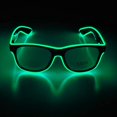 thumbnail image 1 of Light up EL Wire Neon Rave Gafas Glow Flashing LED Gafas de sol Disfraces para fiesta, EDM, Halloween Sailing Electrónica, 1 of 3