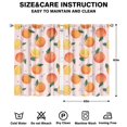 thumbnail image 2 of Boys Girls Kids Nursery Curtains Orange Print Pattern Window Drapes for Living Room Bedroom Playroom Decor Rod Pocket 42x63Inch 2 Panels, 2 of 2