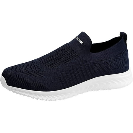 

Men Sports Shoes Fashion Lightweight Mesh Breathable Sneaker Slip on Mens Workout Running Walking Shoes Athletic Casual Loafer