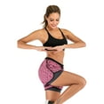 thumbnail image 3 of Women's 2 in 1 Running Athletic Workout Yoga Shorts Sport Shorts with Pockets and Drawstring, 3 of 9