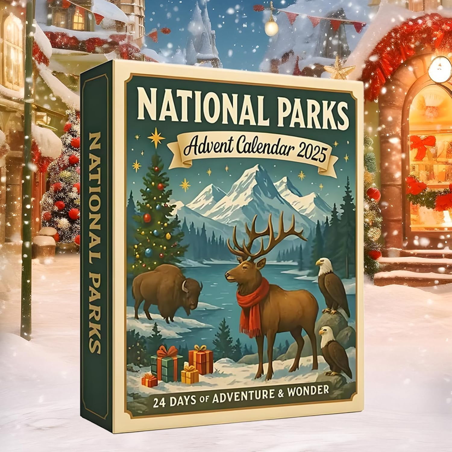 National Parks Advent Calendar 2025, 24-Day Christmas Countdown Calendar Featuring Legendary Landscapes & Wildlife, Holiday for Nature Lovers, Families & Explorers