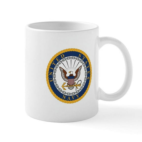 CafePress - United States Navy Emblem - 11 oz Ceramic Mug - Novelty Coffee Tea Cup