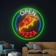 thumbnail image 3 of Handmadetneonsign Pizza Open Neon Sign, Pizza Restaurant Wall Decor, Italian Food Wall Decor, 3 of 5