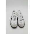 thumbnail image 2 of VNDS Adi-das Sambas Men size US 12 White and Gum bottom Indoor Soccer Shoes, 2 of 6