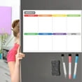 thumbnail image 1 of Feltree Dry Erasable Calendar Magnetic Calendar for Fridge Kitchen Board Calendar for Refrigerator Reusable Monthly Weekly Planner with Eraser Markers Reuse Calendar, 1 of 7