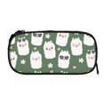 thumbnail image 5 of Uemuo Alpaca Faces Printed Pencil Pen Case, Portable Pencil Pouch with Zipper, Compact Stationery Bag Makeup Bag, Pencil Bag for Home Office, 5 of 9