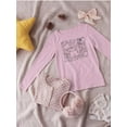 thumbnail image 3 of Cats And Doodle Pattern Long Sleeve Toddler -Image by Shutterstock,  5 Toddler, 3 of 4