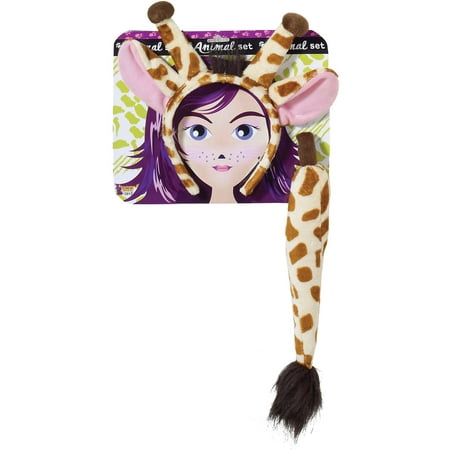 Giraffe Ears and Tail Set Adult Halloween Accessory
