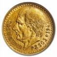 thumbnail image 2 of 1947 Mexico Gold 2 1/2 Pesos AU-58 ANACS, 2 of 3