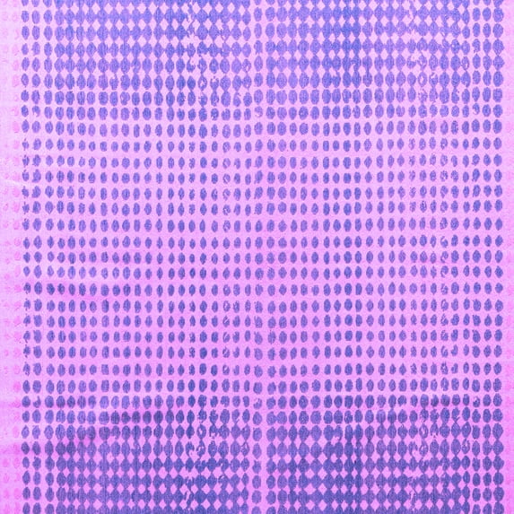 Ahgly Company Indoor Square Abstract Purple Modern Area Rugs, 7' Square