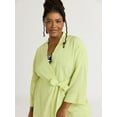 thumbnail image 4 of Joyspun Women’s Waffle Kimono Robe, Sizes S to 3X, 4 of 5