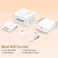 thumbnail image 3 of VBOOX TRAB Label Maker Machine with Tape, Portable Bluetooth Mini Label Printer, Wireless Small Label Makers with Versatile App for School Home Office Organization, 3 of 9