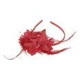 thumbnail image 5 of Unique Bargains Christmas 1 Pc Headband Flower Feathers Hair Accessories for Women Red, 5 of 5