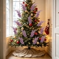 thumbnail image 5 of Kbndieu Christmas Tree Decorations Pink Glitter Floral Ornaments Christmas Tree Picks Ornaments, 5 of 6