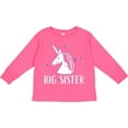 thumbnail image 3 of Inktastic Big Sister Unicorn Girls Long Sleeve Toddler T-Shirt, 3 of 5