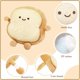 thumbnail image 5 of Almohada de pan tostado, divertido juguete de peluche con forma de comida, almohada pequeña y bonita de peluche para sofá, 5 of 7