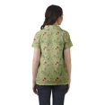 thumbnail image 4 of Moomaya Chemise Tunique Style Enveloppant pour Femmes en Coton Décontracté Col Classique Boutonné, 4 of 6