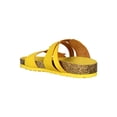 thumbnail image 3 of Women Buckle Double Crisscross Footbed Slide Sandals 18391, 3 of 6