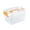 Orange, variant on Large Latching Storage Bin, Clear Plastic Storage Container with Latch Lid Stackable Proof Multifunctional Storage Box