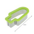 thumbnail image 4 of Hugtrwg Rebanada Sandía Moldes Paletas DIY Cortador Cubos Paleta Hielo Casero (Verde), 4 of 9