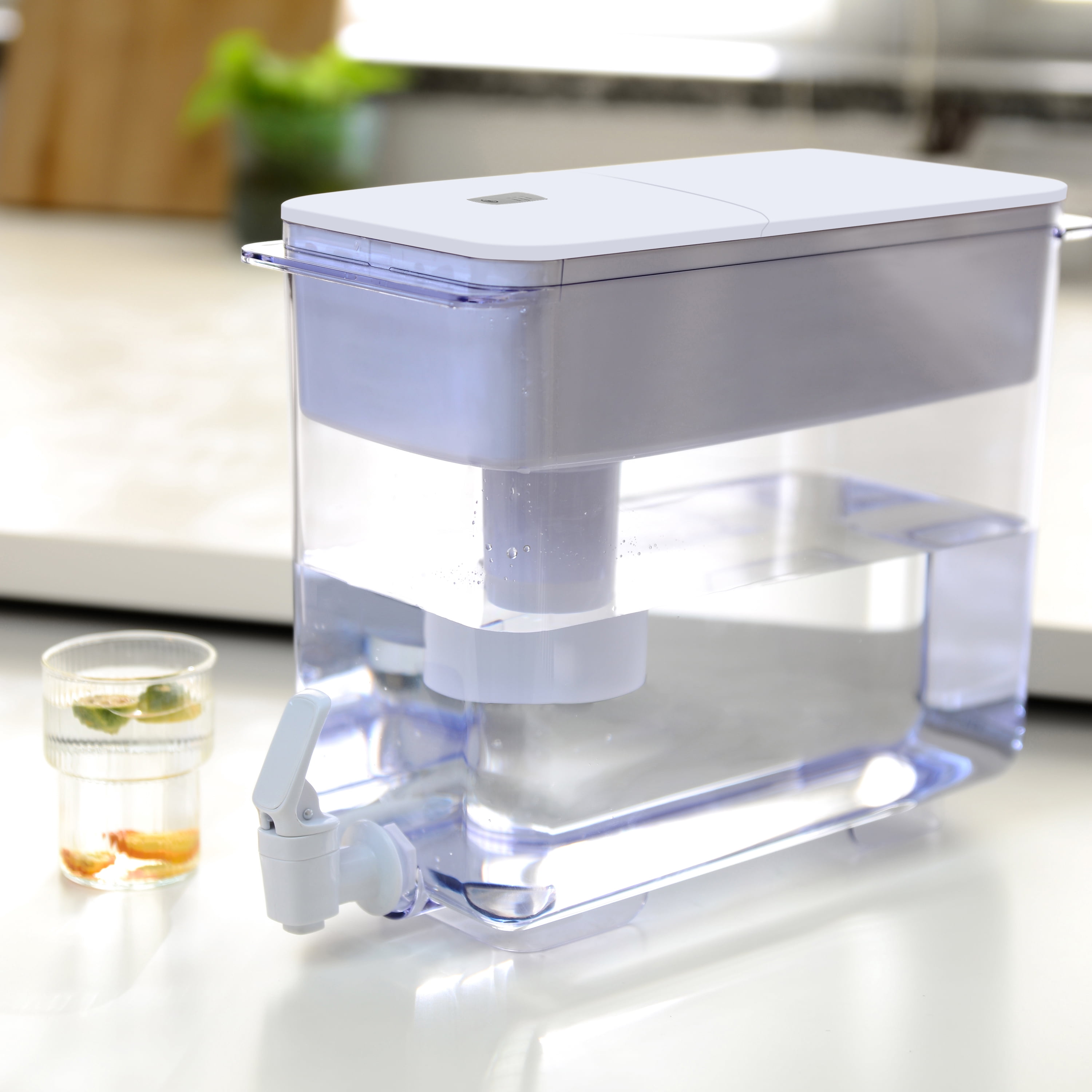 Great Value Water Filter Pitcher 30 Cup Series White BPA-Free