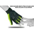 thumbnail image 6 of Wheelchair User Gloves Mobility Disability Fingerless Long Thumb Leather Palm for Men and Women Workout Weight Lifting, Cycling, Driving Gloves New Design Unisex Hi Viz M, 6 of 10