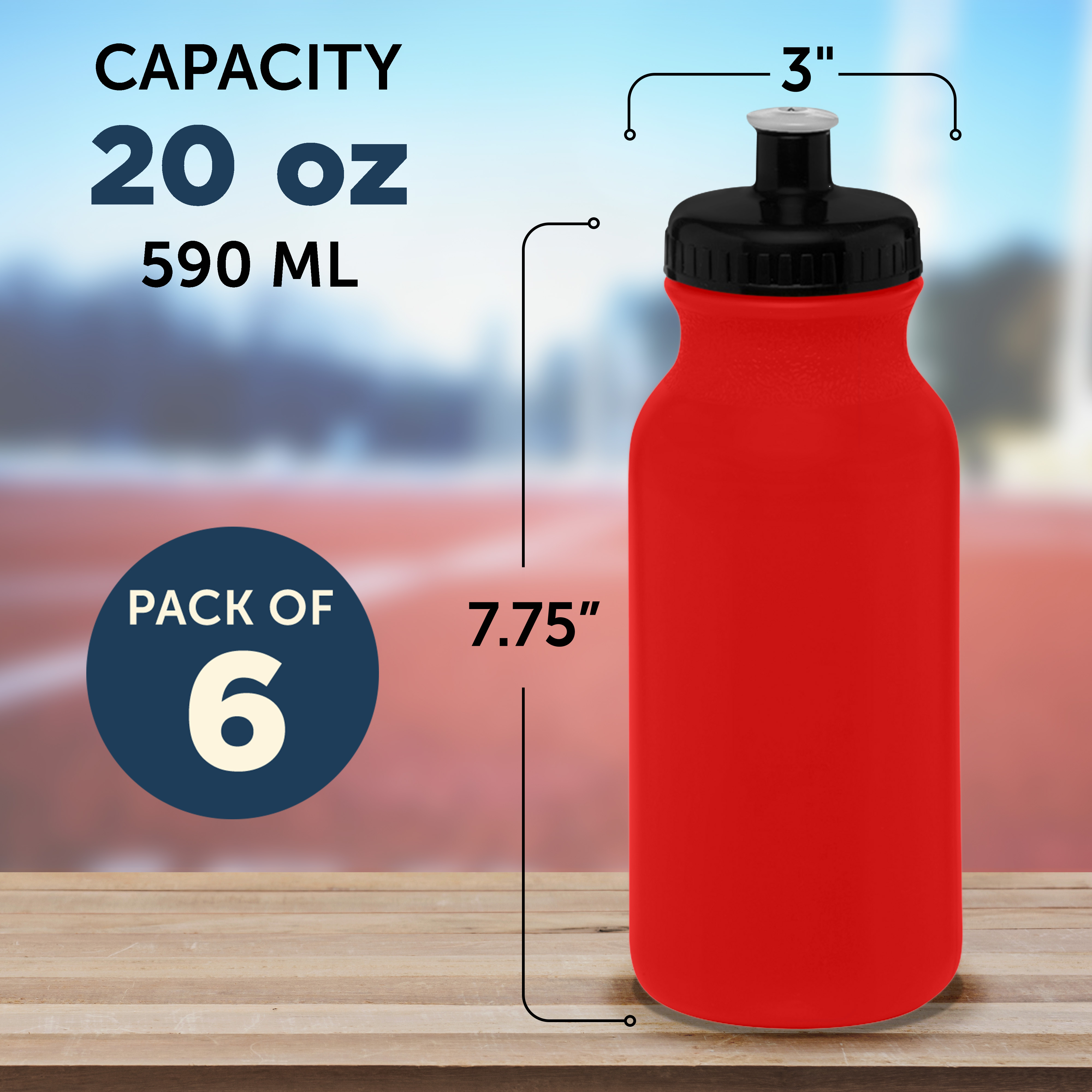 20 Pack 6ounce Plastic Squeeze Bottles With 20pcs Red Tip Caps And  Measurement G