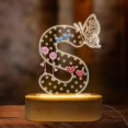 thumbnail image 2 of PYAN-Earring Holder Organizer for Women New Mom First Time Mom to Be Gift Ideas Mothers Day Birthday Gifts Nursery Decor Breastfeeding Essentials, LED Night Light Initial Letter S, 2 of 4