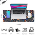 thumbnail image 5 of Long Mouse Pads for Desk,Bernese Mountain and Flower Desk Mats on Top Of Desks, Desk Mouse Pad Extra Large with 3mm Non-Slip Base and Stitched Edge for Gaming,Office,Work,Home 31.5"x11.8", 5 of 6