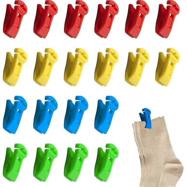 36 mini pinzas para calcetines con gancho pequeño - Pinzas para lavar y guardar calcetines s202412246448