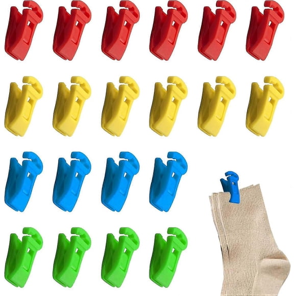 36 mini pinzas para calcetines con gancho pequeño - Pinzas para lavar y guardar calcetines s202412246448